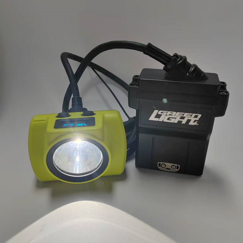 Super Bright 13.6Ah Waterproof Ip68 Mining Cap Lamp 25000lux Underground Mine Helmet Light