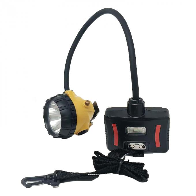 1.7W IP68 Explosion Proof LED Mining Cap Lamp 15000lux ABS 6 Hours Charging 100000Hours Life Span
