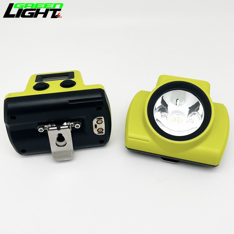 10000lux MSHA Approved Mining Cap Lights 3.8Ah Wireless Rechargeable IP67 Waterproof