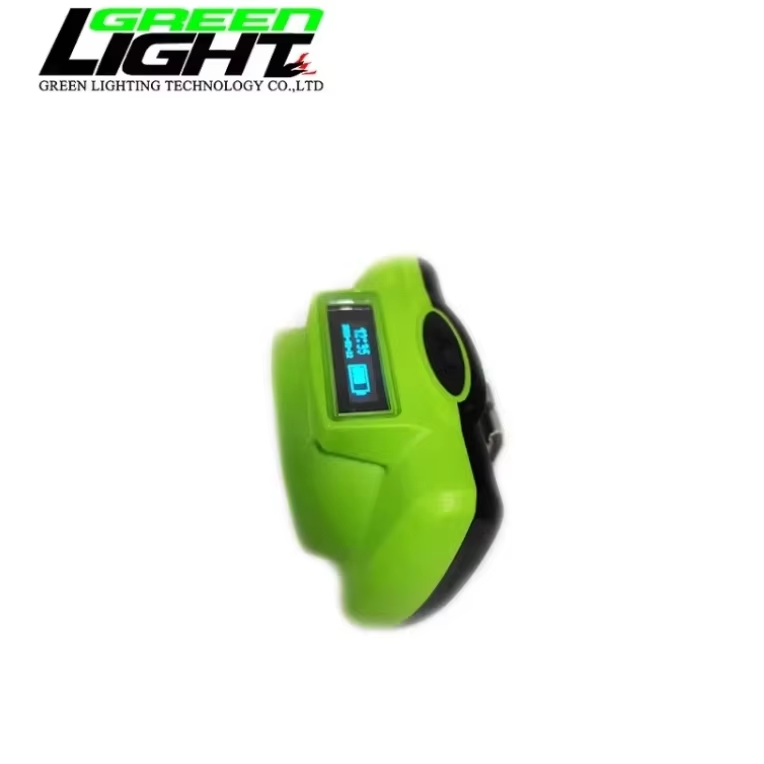 232lum 15000lux Led Mining Helmet Light OLED Screen Flame Resistant Miner Cap Light