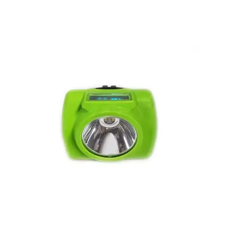 232lum 15000lux Led Mining Helmet Light OLED Screen Flame Resistant Miner Cap Light