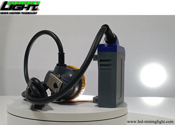 Laser Engraving LOGO Miners Cap Lamp 15000lux Flame Resistant IP68 With Cable