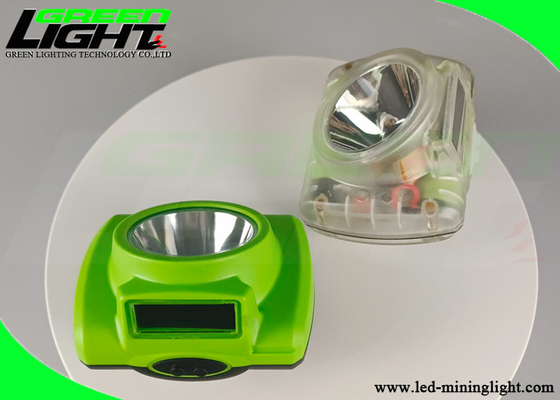 Fire Retardant Cordless Miner Cap Lamp 13000 Lux Brightness With Battery Status Display