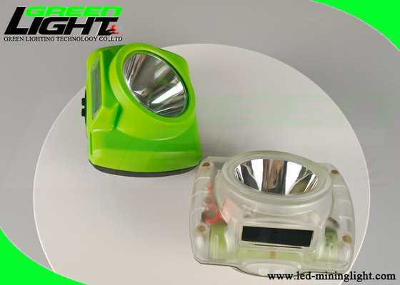 Fire Retardant Cordless Miner Cap Lamp 13000 Lux Brightness With Battery Status Display