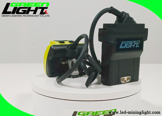 25000lux Brightness Coal Mining Helmet Lights Yellow Shell ABS Anti Cracked IP68 Waterproof