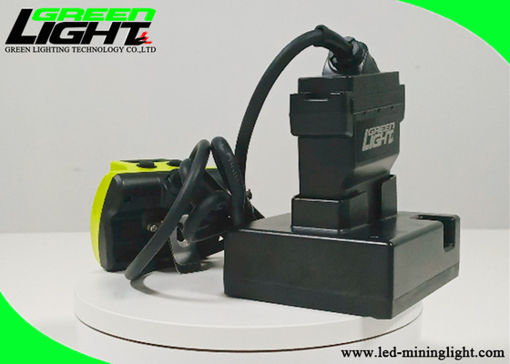 25000lux Brightness Coal Mining Helmet Lights Yellow Shell ABS Anti Cracked IP68 Waterproof
