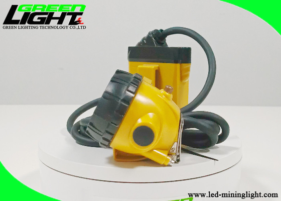 Underground Mining Corded Miner Cap Lamp 25000 Lux 348 Lum 14 Hours Lighting