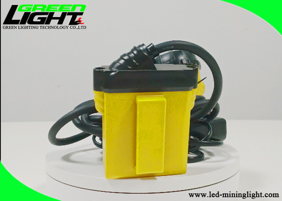 Underground Mining Corded Miner Cap Lamp 25000 Lux 348 Lum 14 Hours Lighting