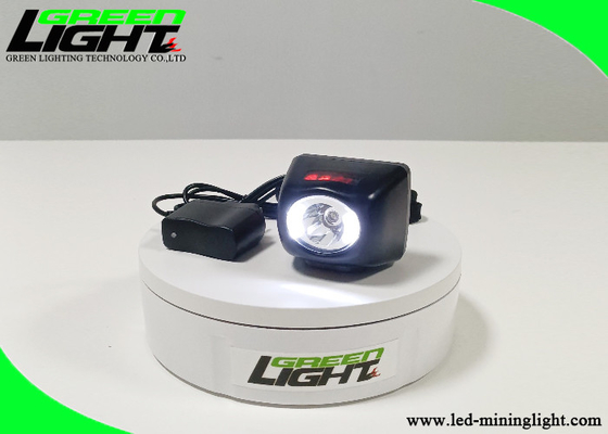 8000 Lux High Beam Cordless Cap Lamp Stainless Steel Clip For Underground Safety Lighting