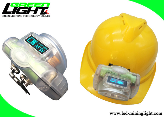 15000lux Lightweight Portable LED Miner Cap Lamp 6.8Ah Rechargeable Li Ion Battery