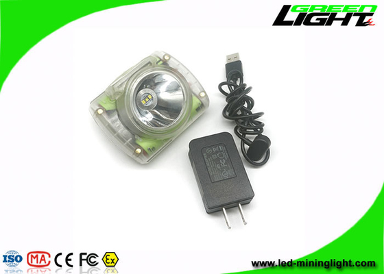 13000 Lux LED Cordless Cap Lamp 6.8 Ah Rechargeable Li Ion Battery With OLED Digital Screen Explosion Proof Headlamp
