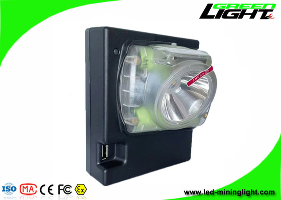 13000 Lux LED Cordless Cap Lamp 6.8 Ah Rechargeable Li Ion Battery With OLED Digital Screen Explosion Proof Headlamp
