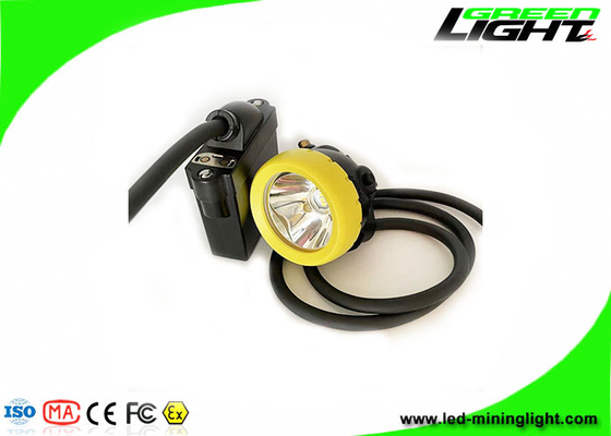 10000 Lux 216lum 7800 MAh Corded LED Mining Cap Lamp USB Charging with Low Power Warning Function Miner Headlamp