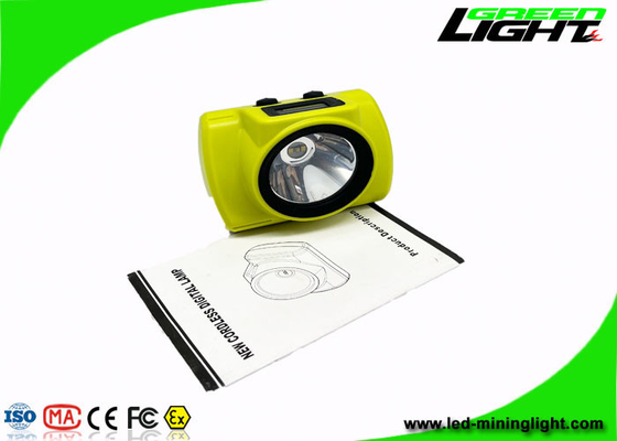 18000lux IP68 Waterproof Miners Headlamp Rechargeable With OLED Screen USB Charger