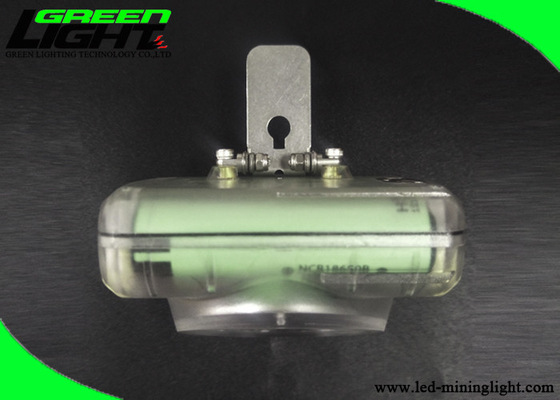 15000lux Compact LED Miners Cap Lamp IP67 Waterproof Transparent ABS With OLED Display