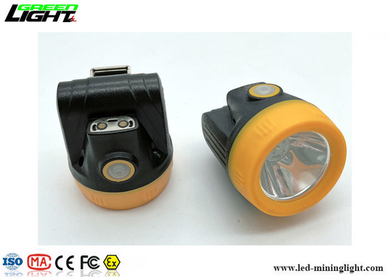 Mini Cordless Rechargeable Mining Cap Lamps 10000lux Lightweight Portable