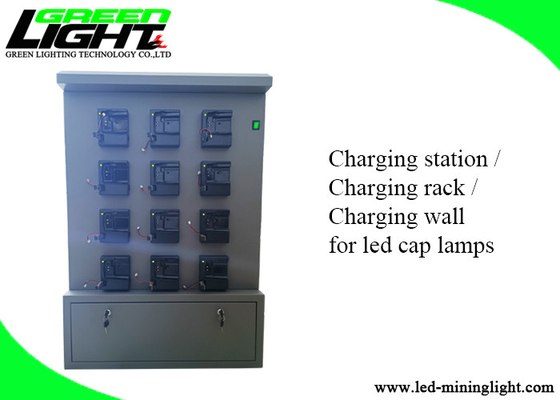 Safety Durable Cap Lamp Wall Charger Station 4.2V 2A 50Hz Double Side / Single Control