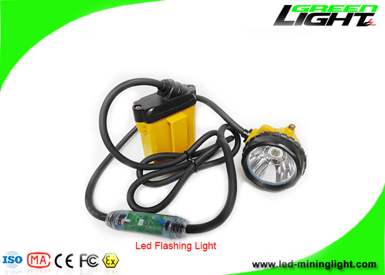 IP68 Waterproof LED Miners Cap Lamp 25000Lux 348lum Underground Mining Headlamps