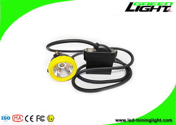 ABS Silicone 1.67W 7.8Ah Corded Led Cap Lamp 10000Lux Rechargeable Li Ion Battery USB Charging Miner Headlight