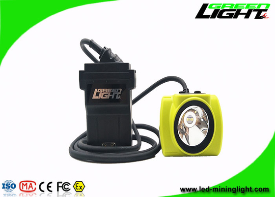18hrs Long Time Corded Mining Hard Hat Lights 25000lux IP68 Waterproof 530lum 13.6Ah Rechargeable Best Mining Headlamp