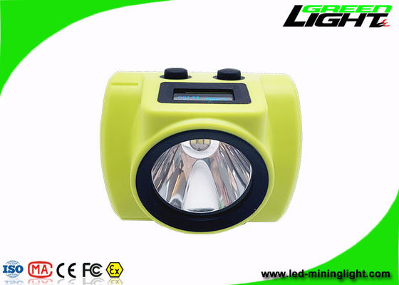 800mA Cordless Cap Lamp 18000lux 6.8Ah Panasonic Li Ion Battery OLED Screen Rechargeable Miner Headlight Silicone ABS
