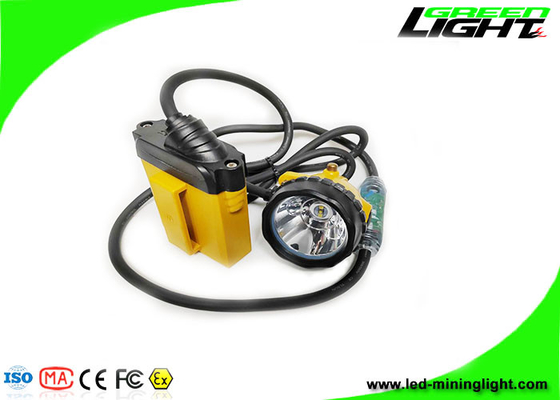 10.4Ah Flashing Led Mining Cap Lights Aluminum Cup ABS PC 25000Lux