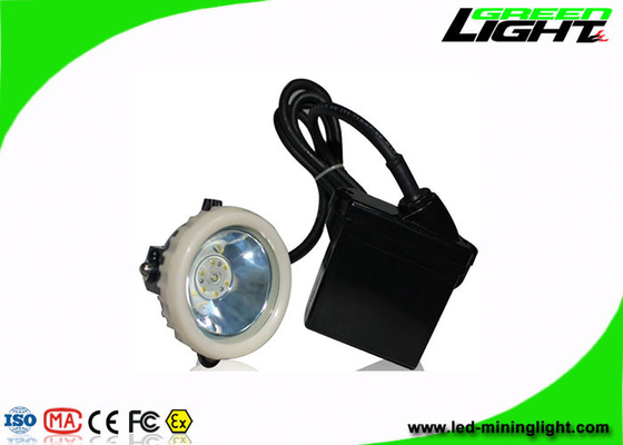6.6Ah Led Miners Cap Lamp Corded Anti Explosive 10000lux Rechargeable Lithium Ion IP67 Waterproof