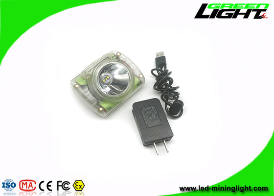 6800mA Waterproof Rechargeable LED Mining Headlamp 232lum 13000Lux Smart OLED Display