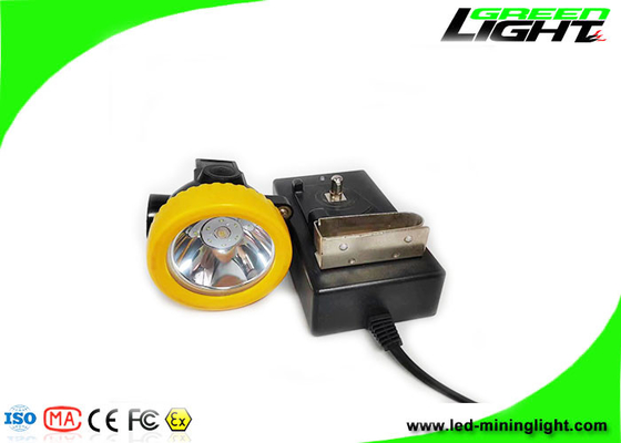 5000lux Portable Led Cordless Miner Headlight 2.2Ah Rechargeable Li - ion Battery PP Meterial