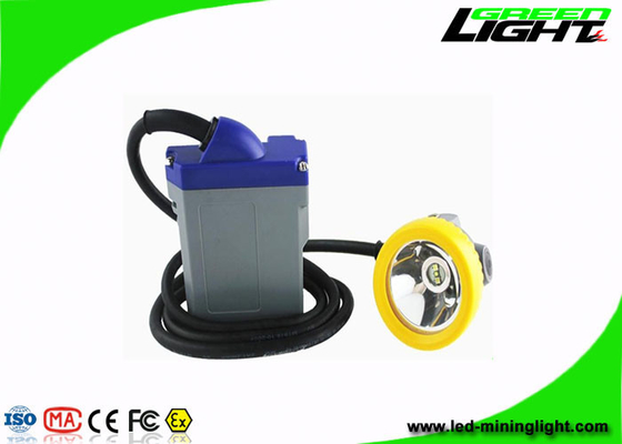 450mA 15000 Lux LED Mining Light 6.6Ah Rechargeable Corded Cap Lamp ABS PC
