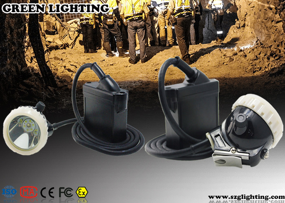 Classic Explosion - Proof PC Hard Hat Headlamp , 6600mAH Cord Style Miners Lamp