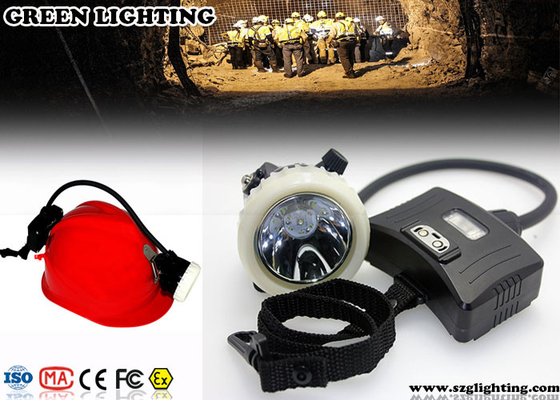 GS5-B Semi - Corded Miners Helmet Light , 5.6AH Rechargeable Led Cap Lamp 