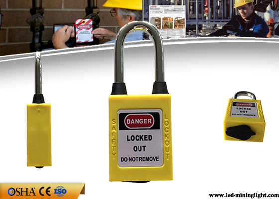 OEM 38mm Steel Dustproof Industrial Safety Lockout Padlocks with Key Alike