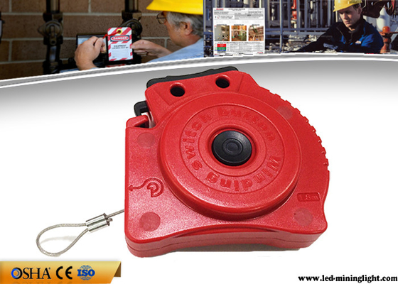 Automatic Retractable Cable Lockout  , Safety Lockout Locks With 1.8m Rope