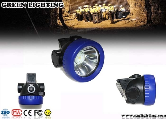 2.2AH Cordless Cap Lamp , 4000 Lux 1W Portable Cordless Led Miners Cap Lamp