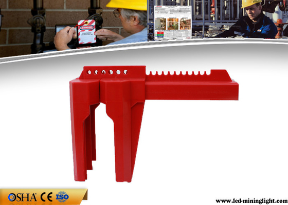 Red Adjustable Industrial Valve Lock Out Osha Standard 6 Padlocks Available