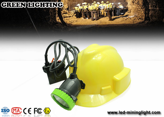 50000 Lux Stainless Intrinsically Safe Corded Rechargeable Miners Headlamp With 11.2ah Li-Ion Battery