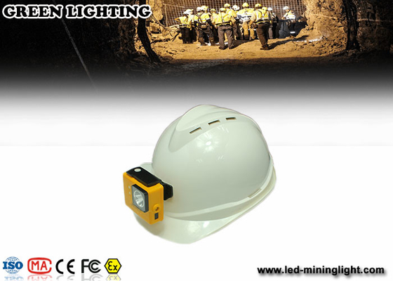 yellow GLC-3A 6000Lux rechargeable safety mining lamp with 3.2Ah battery capacity with photo frame model