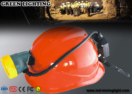 Rechargeable IP68 Waterproof Coal Miners Headlamp , 10000 Lux CREE LED Mining Cap Lamp