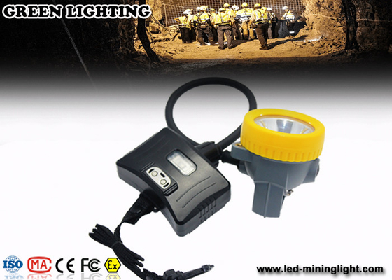 Rechargeable IP68 Waterproof Coal Miners Headlamp , 10000 Lux CREE LED Mining Cap Lamp