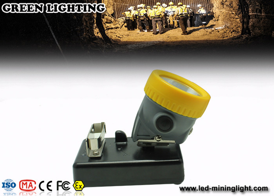 Rechargeable IP68 Waterproof Coal Miners Headlamp , 10000 Lux CREE LED Mining Cap Lamp