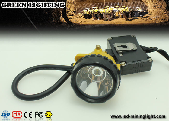 28000 Lux Explosion Proof LED Mining Headlamp , IP68 Waterproof miner Cap Lamp