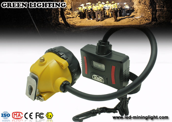 28000 Lux Explosion Proof LED Mining Headlamp , IP68 Waterproof miner Cap Lamp