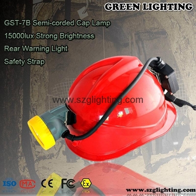 GST -7B 8000 Lux 350mA Coal Mining Lights , digital Mining Cap Lights anti explossion