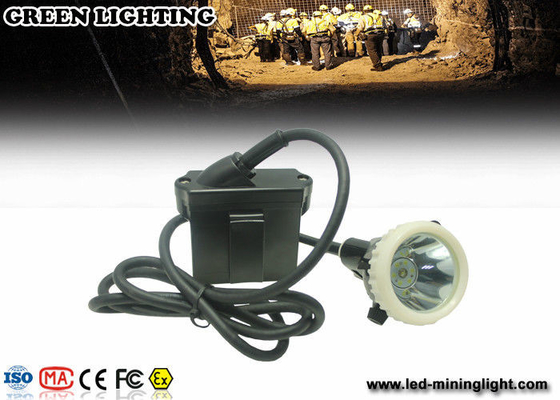 GL5- A 6000Lux  6.6Ah  IP68 safety mining cap lamp Corded rechageable ABS meterail