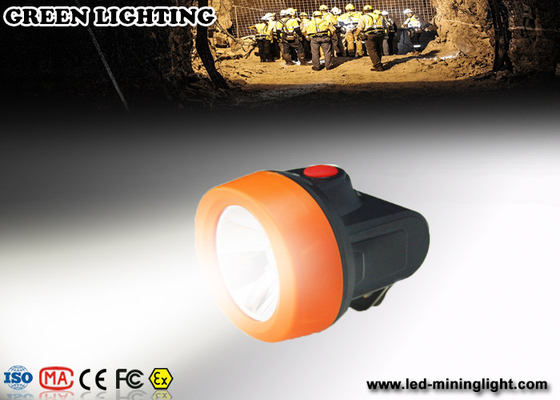 ABS Light Weight LED Mining Light , IP68 grade Professional Miner Cap Lamp