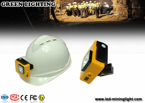 Compact 170g Yellow Coal Mining Lights / Lightweight Electric Miners Lamp