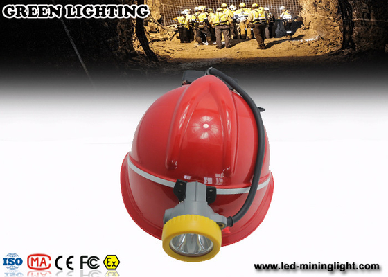 10000 Lux electric miners lamp , hard hat headlamp 5.6Ah Li ion battery