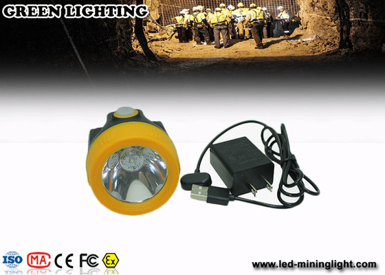 Colorful 6000 Lux anti explosive coredless hard hat headlamp 230 mA main light current