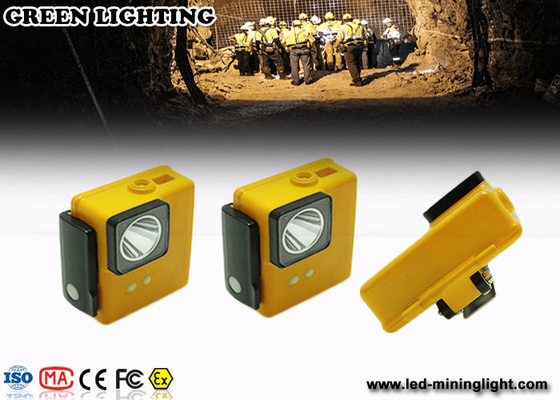 8000 Lux Anti explosion coal miner hard hat light 6.4Ah 18650 Li - Ion Battery